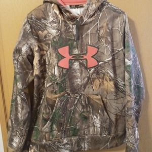 Under Armor Camouflage/ Pink Hoodie